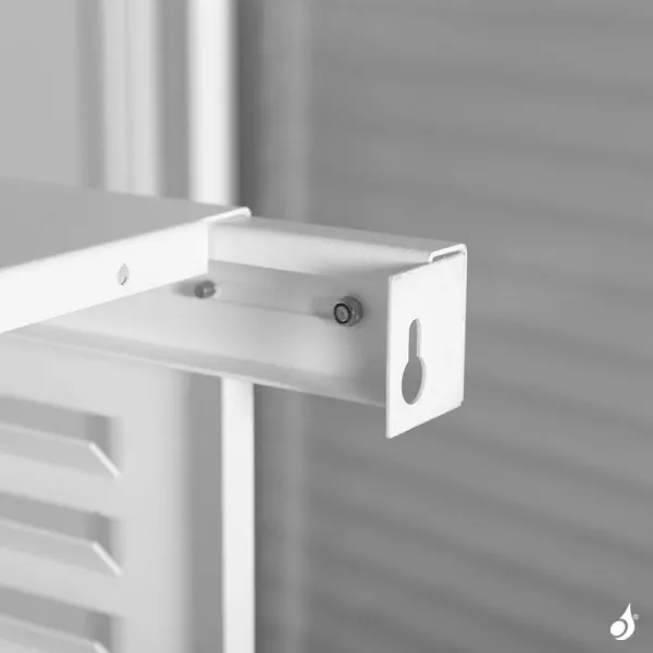 Cache climatisation modèle double latéral en Alu RAL 9010 Blanc Pur