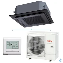 Climatiseur Fujitsu Cassette KRLB Noir 8.5kW AUXG30KRLB + AOYG30KATA Serie ECO Monosplit pour application commerciale