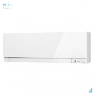 Climatiseur Mono Split MITSUBISHI MSZ-EF25VGKW + MUZ-EF25VG 2.5kW MSZ-EF Blanc Mural Design WiFi PAC inverter silencieuse