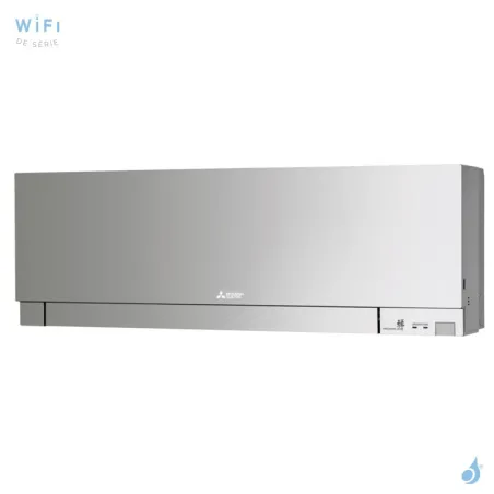 Climatiseur Mono Split MITSUBISHI MSZ-EF42VGKS + MUZ-EF42VG 4.2kW MSZ-EF Argent Mural Design WiFi PAC inverter silencieuse