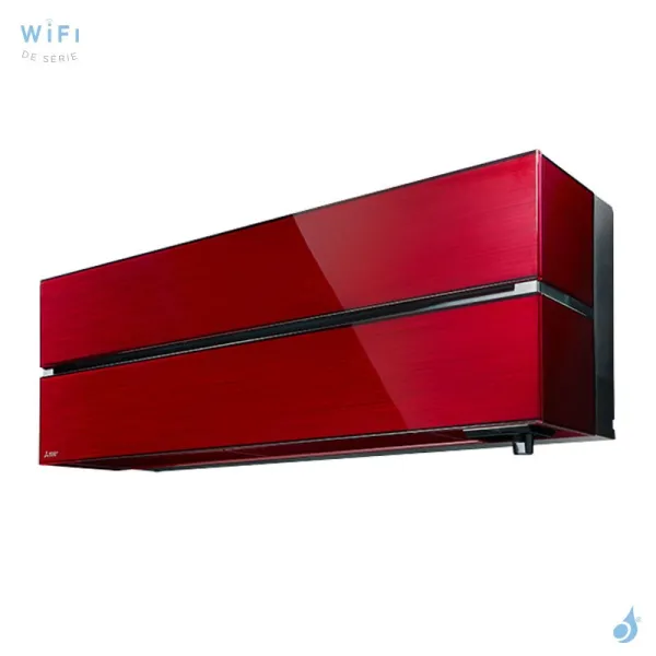 Climatiseur Mono split MITSUBISHI MSZ-LN25VG2R + MUZ-LN25VG2 2.5kW MSZ-LN Rouge WiFi PAC Inverter Design de Luxe Silencieuse