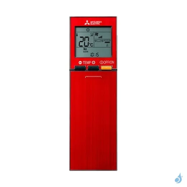 Bi Split Mitsubishi MSZ-LN 5.3kW taille 2.5 + 2.5 MSZ-LN25/25VG2R + MXZ-2F53VF4 Mural Design de Luxe Rouge Rubis WiFi