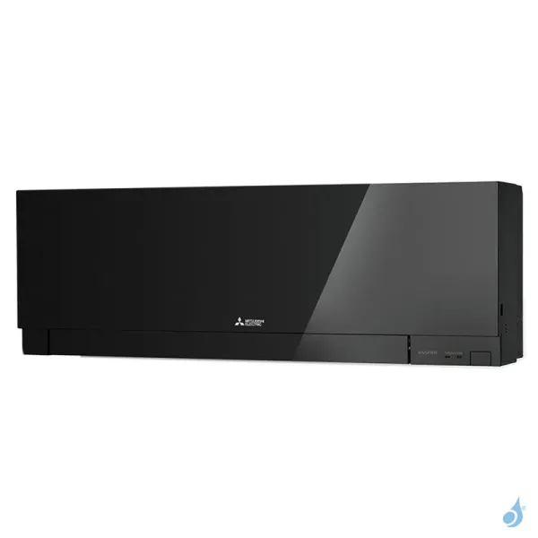 Bi Split Mitsubishi MSZ-EF 8.0kW taille 3.5 + 5 MSZ-EF35/50VGKB + MXZ-4F80VF4 Mural Design Noir Brillant WiFi