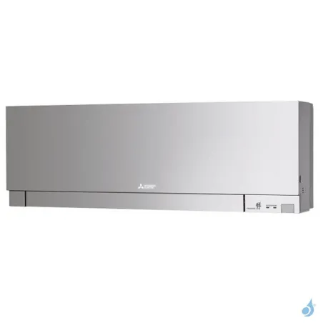 Bi Split Mitsubishi MSZ-EF 10.2kW taille 5 + 5 MSZ-EF50/50VGKS + MXZ-5F102VF2 Mural Design Argent Mat WiFi