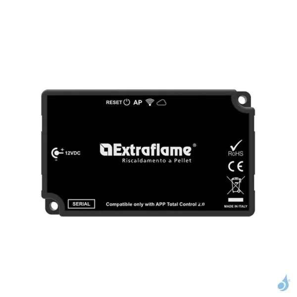 Module WiFi Étiquette Noire pour poêle à pellets Extraflame Réf 9278451