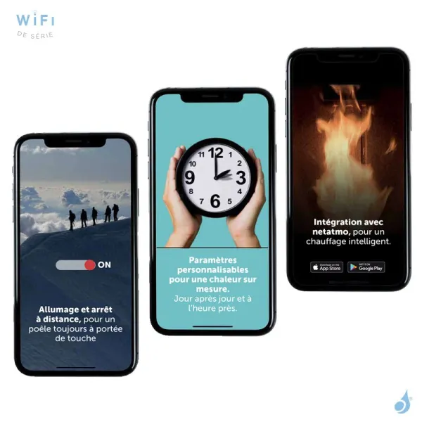 Insert à granulés canalisable Ravelli Magnus Puissance 16.2kW Sortie Fumée Postérieure