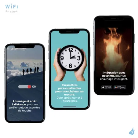 Insert à granulés canalisable Ravelli Magnus Puissance 16.2kW Sortie Fumée Postérieure