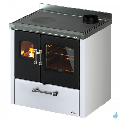 Cuisinière à bois CADEL Smart 80 avec Ventilation et Éclairage Puissance 7.5kW Sortie Fumée Postérieure ou Supérieure