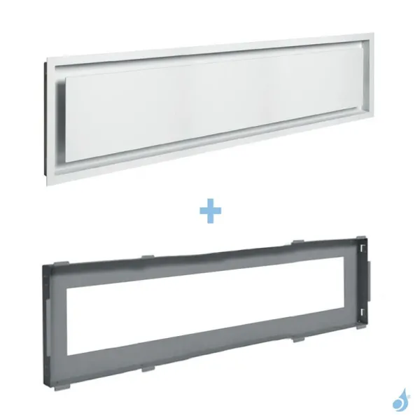 Grille de coffrage KEMP AIR 02 XL Blanc ou Noir 900 x 250 mm