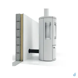 Kit arrivée d'air frais directe KFLEX Architecture Ø60 à Ø125 bois & granulés 2