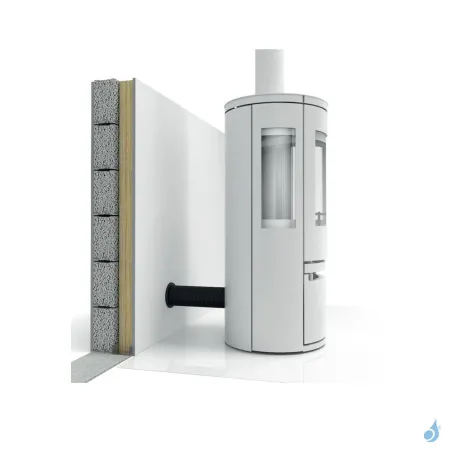 Kit arrivée d'air frais directe KFLEX Architecture Ø60 à Ø125 bois & granulés