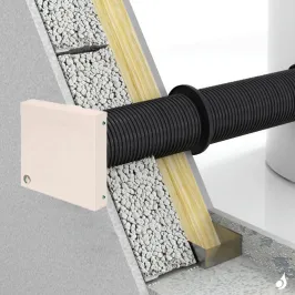 Grille d'aération extérieure 200 x 200 mm Architecture Ø60 à Ø160 mm 2