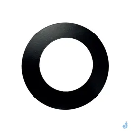 Rosace plate noire Poujoulat pour flexible aluminium Ø80 à 125 mm