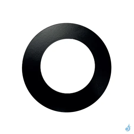 Rosace plate noire Poujoulat pour flexible aluminium Ø80 à 125 mm