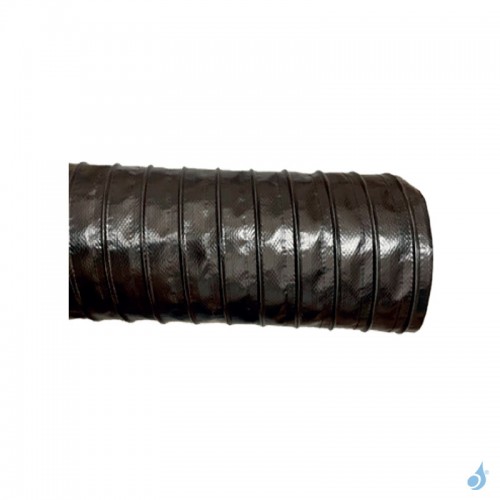 Gaine Flexible PVC noir Ø60 à Ø100 mm Longueur 1ml
