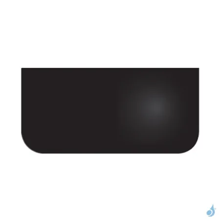 Plaque de sol Acier Noir rectangulaire 1100x530 mm pour poêle à bois ou granulés