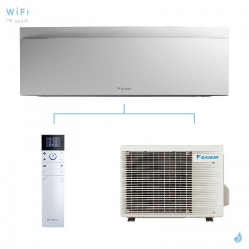 Climatisation mono split DAIKIN Emura 3 Blanc 2.0kW FTXJ20AW + RXJ20A FTXJ-AW WiFi Pompe à chaleur Réversible et silencieuse