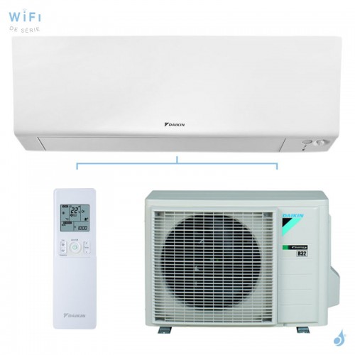 Climatisation mono split DAIKIN Perfera 2.5kW FTXM25R + RXM25R9 FTXM-R Taille 2.5 WiFi Inverter Pompe à chaleur Silencieuse
