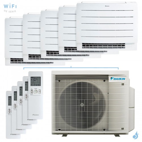 Penta split DAIKIN Perfera 5MXM90A9 FVXM-A9 9kW tailles 20 + 20 + 20 + 20 + 35 Console CVXM20A9 (x4) + FVXM35A9