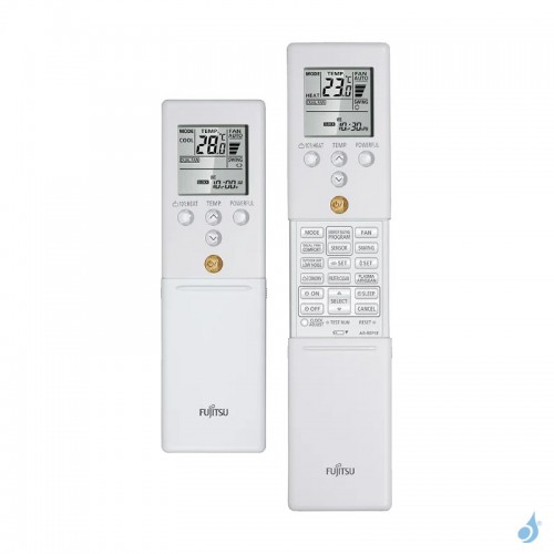 Climatiseur mono split FUJITSU ASYG14KETF + AOYG14KETA 4.2kW Serie KE WiFi Design Blanc Takao Line Confort Plus PAC Inverter