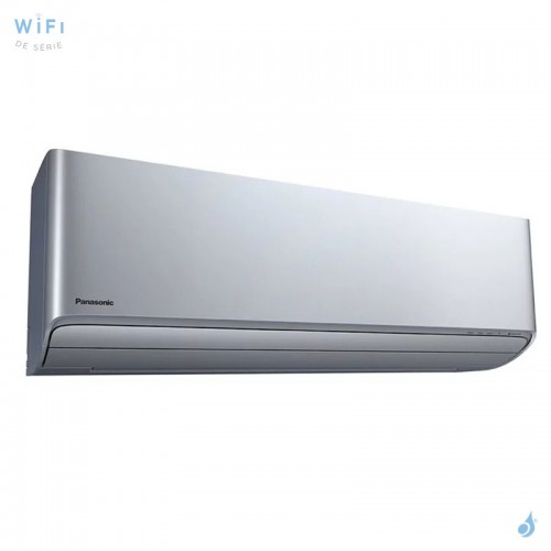 Climatiseur PANASONIC Etherea Gris Argenté 5.0kW CS-XZ50ZKEW + CU-Z50ZKE Mono split WiFi Mural Inverter PAC air-air Confort