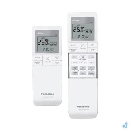 Climatiseur bi split PANASONIC Console CU-2Z41CBE 4.1kW tailles 20 + 25 WiFi de série CS-MZ20CFEA + CS-Z25CFEAW