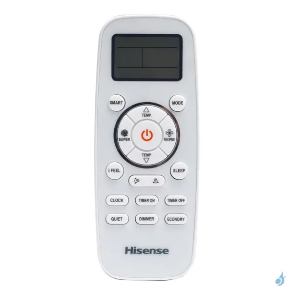 Climatisation mono split HISENSE Mural Easy Smart 3.5kW CA35MR05G + CA35MR05W PAC air/air Inverter Silencieuse