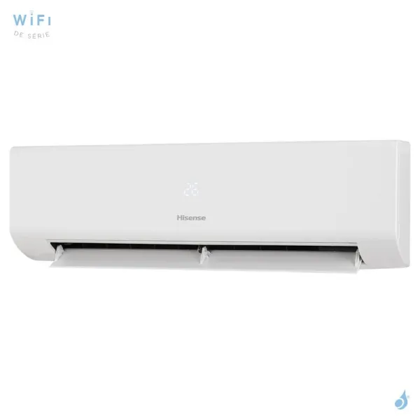Climatiseur mono split HISENSE Mural Energy Ultra 2.5kW KE25MR01G + AS25MR01W WiFi de série PAC air/air Inverter Silencieuse