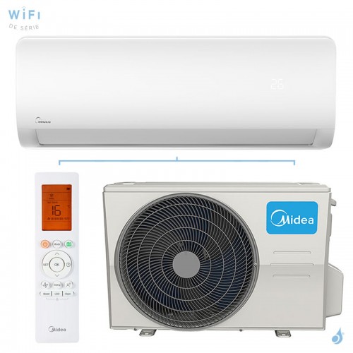 Climatiseur Mono split Midea XTREME SAVE PRO 26(09)N81 2.64kW WiFi Mural Inverter PAC air-air MSAGBU-09HRFN8/GR + MOX230-09HFN8