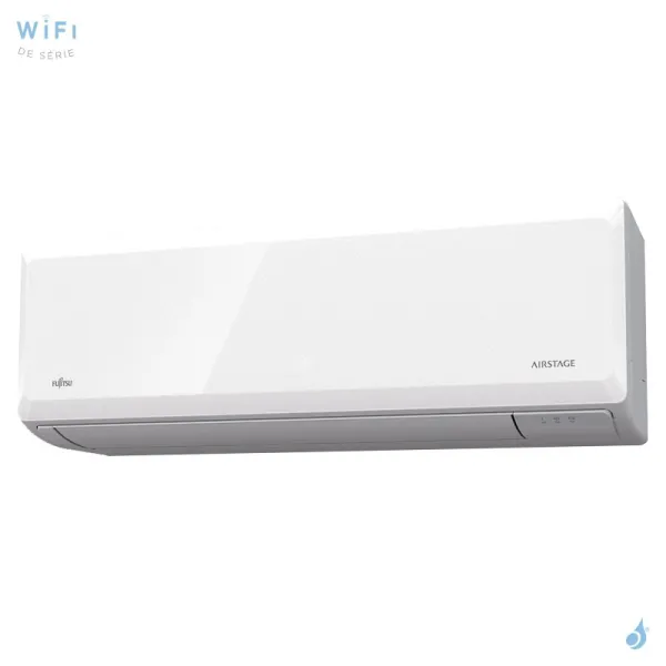 Climatisation bi split FUJITSU Mural KNCA AOEG24KBCA3 6.8kW tailles 35 + 35 Mural compact WiFi de série ASEH12KNCA + ASEH12KNCA
