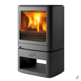 Poêle à bois Nestor Martin MQ 33 Puissance 5.5kW Catalytic Hybrid Woodbox Sortie Fumée Postérieure ou Supérieure 2