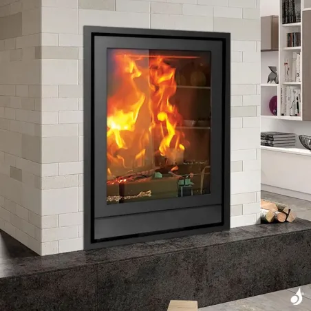 Insert à bois Nestor Martin IQH 33 Puissance 8.4kW Woodbox Sortie Fumée Supérieure