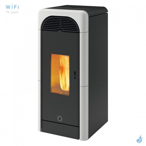 Poêle à granulés canalisable EK63 Berry90+ Puissance 9.2kW Sortie Fumée Postérieure Ø8cm