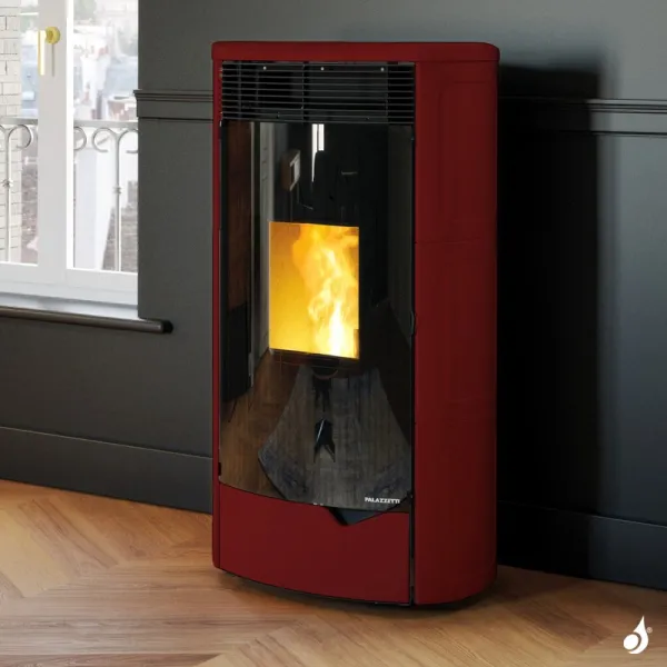 Poêle à granulés canalisable Palazzetti Ecofire Nadine TC 9 Pro 2 Puissance 9kW  Sortie Fumée Postérieure