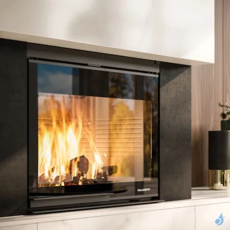 Cheminée à bois Palazzetti Ecomonoblocco WTX 90 Frontale Puissance 19.1kW Classe Énergétique A+