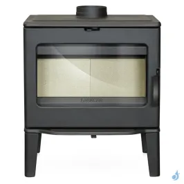 Poêle à bois Lacunza Bidart Puissance 9kW Structure en Fonte Sortie Fumée Supérieure Ø15 cm 2