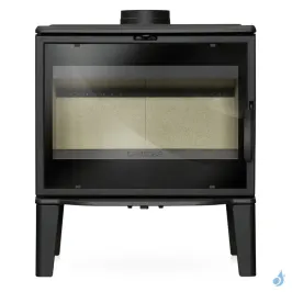 Poêle à bois Lacunza Biarritz Puissance 9kW Structure Fonte Sortie Fumée Supérieure Ø15 cm 2