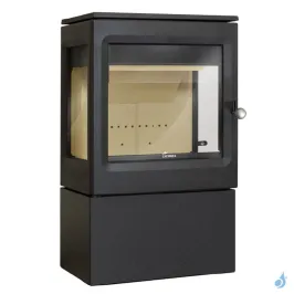 Poêle à bois Lacunza Garde Puissance 11kW Structure Fonte Sortie Fumée Supérieure Ø15 cm 2