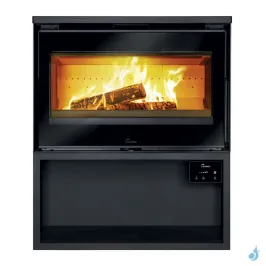 Poêle à bois Lacunza Paris 700 Puissance 8.0kW Structure Acier Sortie Fumée Supérieure Ø15 cm