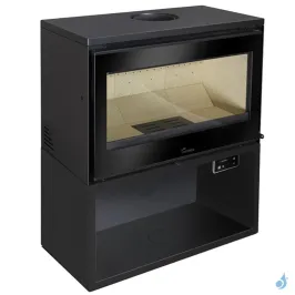 Poêle à bois Lacunza Paris 700 Puissance 8.0kW Structure Acier Sortie Fumée Supérieure Ø15 cm 2