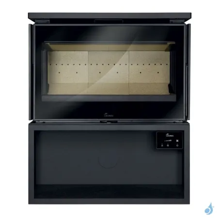 Poêle à bois Lacunza Paris 700 CLID Puissance 9.5kW Structure Acier Sortie Fumée Supérieure Ø15 cm
