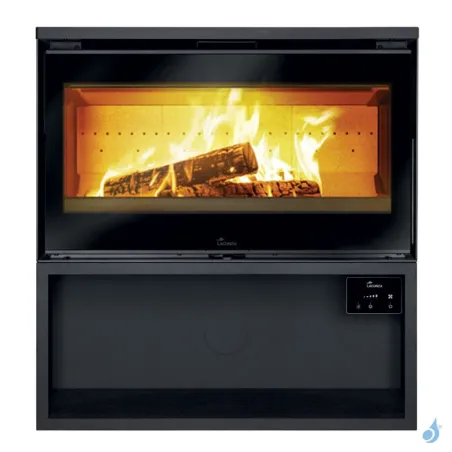 Poêle à bois Lacunza Paris 800 Puissance 10kW Structure Acier Sortie Fumée Supérieure Ø15 cm