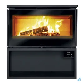 Poêle à bois Lacunza Paris 800 CLID Puissance 10kW Structure Acier Sortie Fumée Supérieure Ø15 cm