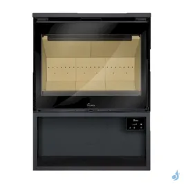 Poêle à bois Lacunza Roma 700 Puissance 10kW Structure Acier Sortie Fumée Supérieure Ø15 cm 2