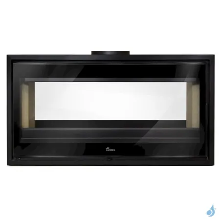 Poêle à bois Lacunza Verona Puissance 17kW Structure Acier Sortie Fumée Supérieure Ø20 cm