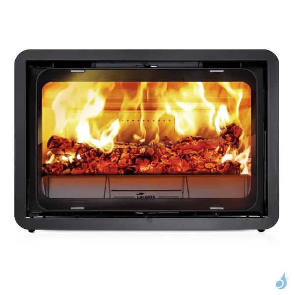 Insert à bois Lacunza K2 800 Puissance 8.5kW Structure Fonte Sortie Fumée Supérieure Ø20 cm