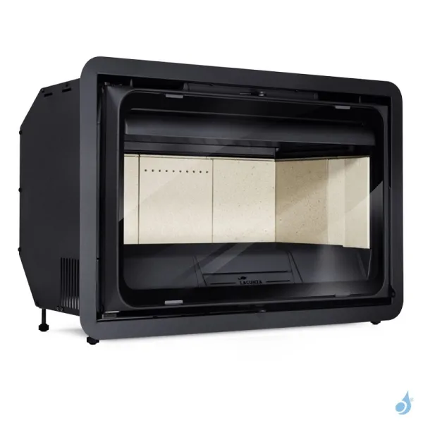 Insert à bois Lacunza K2 800 Puissance 8.5kW Structure Fonte Sortie Fumée Supérieure Ø20 cm