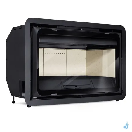 Insert à bois Lacunza K2 800 Puissance 8.5kW Structure Fonte Sortie Fumée Supérieure Ø20 cm