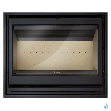 Insert à bois Lacunza Baltic 800 Puissance 13kW Structure Acier Sortie Fumée Supérieure Ø15 cm