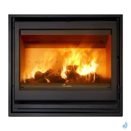 Insert à bois Lacunza Baltic 700 Puissance 10.5kW Structure Acier Sortie Fumée Supérieure Ø15 cm